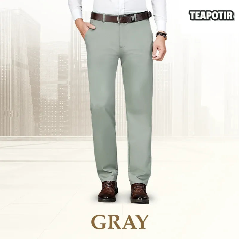 🔥 Clearance Sale – Men's High Stretch Straight Fit Dress Pants