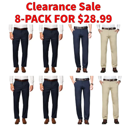 🔥 Clearance Sale – Men's High Stretch Straight Fit Dress Pants