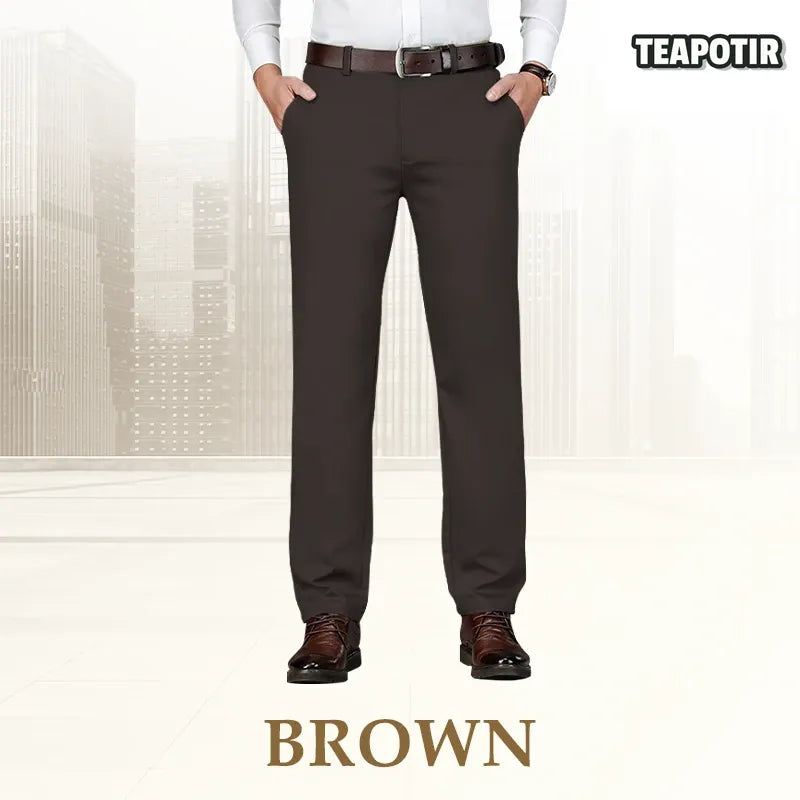 🔥 Clearance Sale – Men's High Stretch Straight Fit Dress Pants