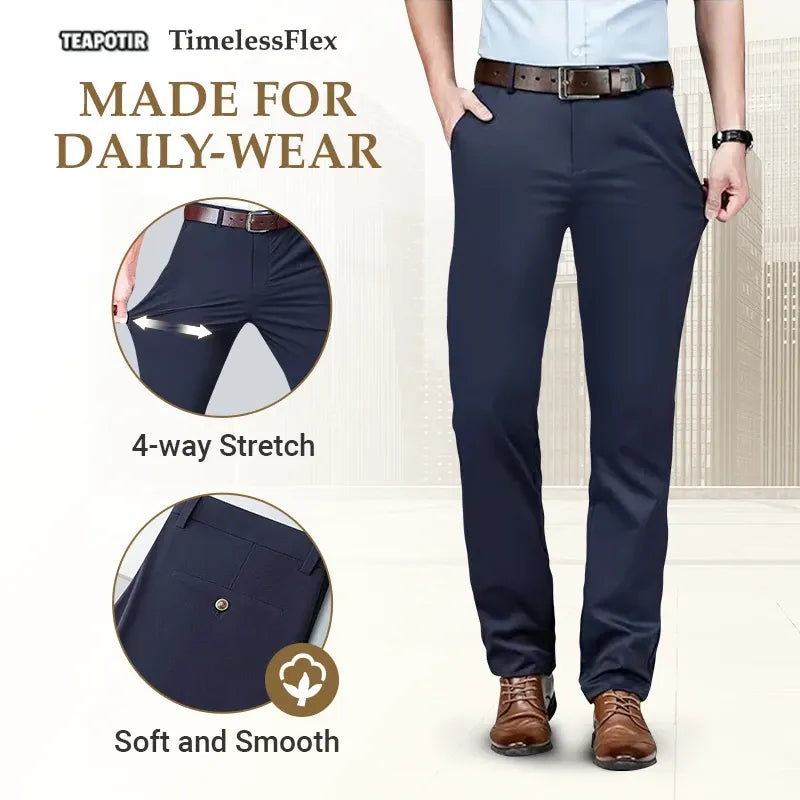 🔥 Clearance Sale – Men's High Stretch Straight Fit Dress Pants